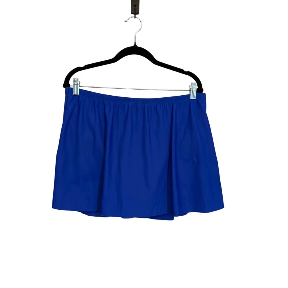 Slimshaper Swim Skirt 16 Blue Mini Swimwear Beach Pool Summer w/ Built-in Brief